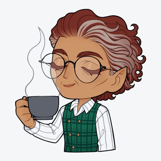 Hadrian Coffee Chibi